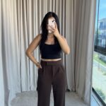 Acı Kahve Cırtlı Palazzo Pantolon