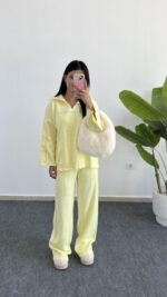 Alexi Polo Yaka Triko Takım - Sarı - Görsel 6