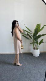 Alinn Aerobin Şehir Boy Elbise - Krem - Görsel 3