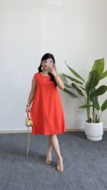 Alinn Aerobin Şehir Boy Elbise - Narçiçeği - Görsel 3