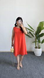 Alinn Aerobin Şehir Boy Elbise - Narçiçeği - Görsel 6