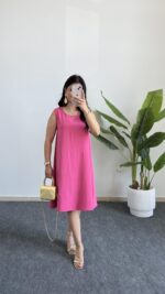 Alinn Aerobin Şehir Boy Elbise - Pembe - Görsel 5