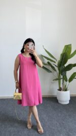 Alinn Aerobin Şehir Boy Elbise - Pembe - Görsel 2