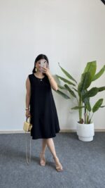 Alinn Aerobin Şehir Boy Elbise - Siyah