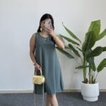 Alinn Aerobin Şehir Boy Elbise - Yeşil