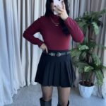 Balıkçı Yaka Kaşkorse Bordo Body