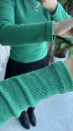 Balıkçı Yaka Kaşkorse Yeşil Body - Görsel 7