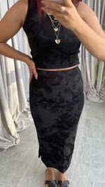 Batik Desen Fitilli Crop Takım - Görsel 3