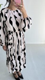 Bolenda Kuşaklı Midi Elbise - Görsel 8