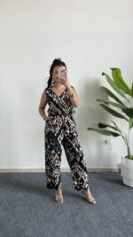 Brode Desenli Bürümcük Tulum - Mavi - Görsel 4