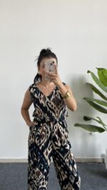 Brode Desenli Bürümcük Tulum - Mavi - Görsel 2