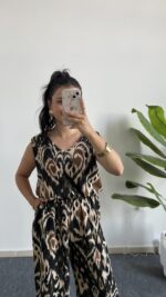 Brode Desenli Bürümcük Tulum - Yeşil - Görsel 5