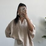 Carlos Kısa Kol Tensel Gömlek - Taş