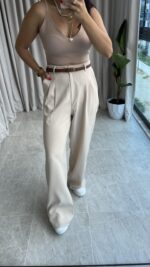 Casa Krem Palazzo Pantolon - Görsel 3