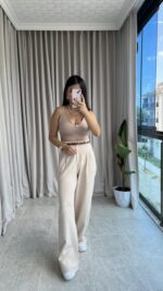 Casa Krem Palazzo Pantolon - Görsel 2