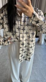 Crep Saten Gömlek - Görsel 4