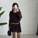 Dantel Elbise - Kahve