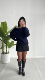 Degaje Yaka Kazak - Lacivert