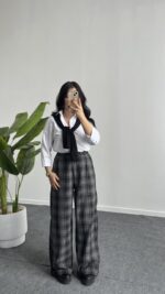 Mary Ekose Palazzo Pantolon - Gri