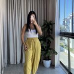 Hardal Balon Model Keten Pantolon