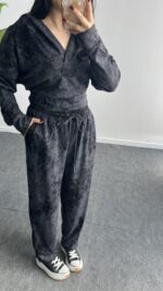 Polera İkili Takım -Siyah - Görsel 5