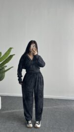 Polera İkili Takım -Siyah - Görsel 4