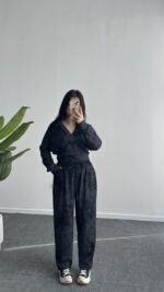 Polera İkili Takım -Siyah - Görsel 3