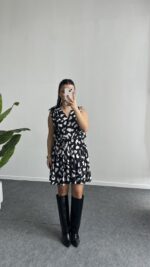 Oles Kuşaklı Elbise - Görsel 5