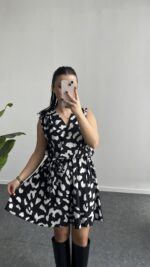 Oles Kuşaklı Elbise - Görsel 3