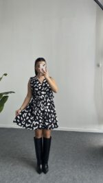 Oles Kuşaklı Elbise - Görsel 2