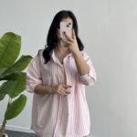 Tores Garnili Gömlek - Pembe