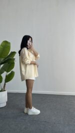 Tores Garnili Gömlek - Sarı - Görsel 3