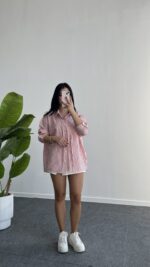 Tores Garnili Gömlek - Kırmızı - Görsel 3