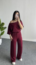 Sorel Modal Takım - Bordo - Görsel 7