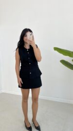 Jessy Takım Görünümlü Elbise - Siyah - Görsel 5