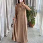 Kahverengi Lena Elbise