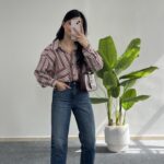 Katre Garnili Bambu Gömlek - Gül Kurusu