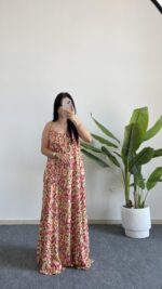 Lale Ayarlanabilir Askılı Elbise - Sarı - Görsel 2