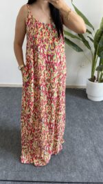 Lale Ayarlanabilir Askılı Elbise - Sarı - Görsel 4