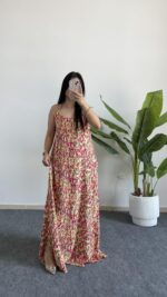 Lale Ayarlanabilir Askılı Elbise - Sarı - Görsel 5