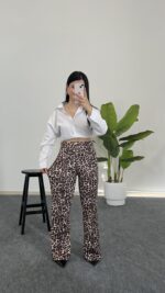 Leopar Desen Pantolon - Görsel 5