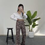 Leopar Desen Pantolon