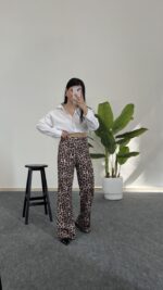 Leopar Desen Pantolon