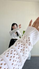 Lora Merserize Bluz - Beyaz - Görsel 4