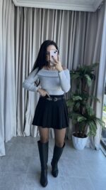 Madonna Yaka Kaşkorse Gri Body