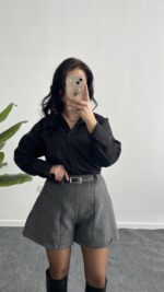 Marka Model Kaşe Şort - Görsel 3