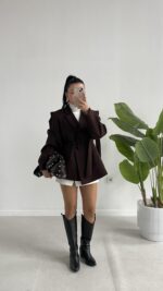 Martin Tasarım Ceket - Kahve - Görsel 8