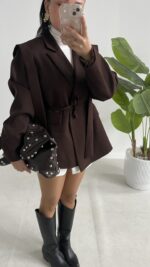 Martin Tasarım Ceket - Kahve - Görsel 7