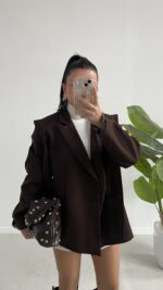 Martin Tasarım Ceket - Kahve - Görsel 6