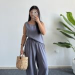 Marvis Modal Tensel İkili Takım - Gri